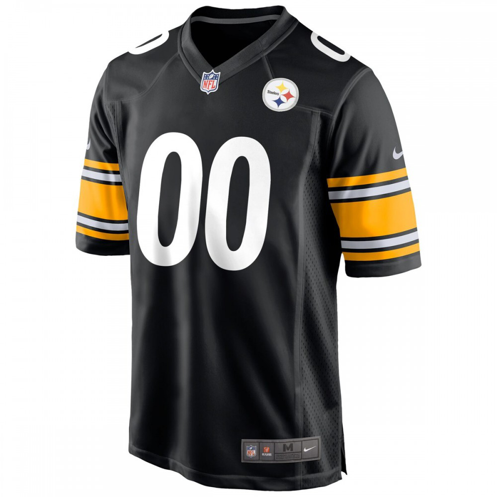 Pittsburgh Steelers Nike Custom Game Jersey - Black-GridironStore